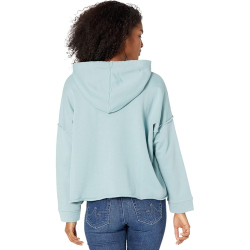  Eileen Fisher Cropped Hoodie in Organic Cotton French Terry