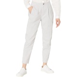 Eileen Fisher Petite High-Waisted Straight Ankle Jeans in Garment Dyed in Pearl