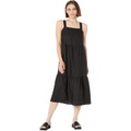 Eileen Fisher Petite Tiered Strap Full-Length Dress in Organic Linen