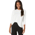 Eileen Fisher Crew Neck Top Fine Stretch Jersey Knit