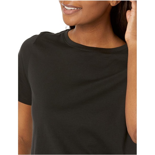  Eileen Fisher Round Neck Short Sleeve Tee in Organic Pima Cotton Jersey