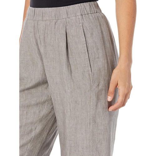  Eileen Fisher Petite Cropped Lantern Pants in Washed Organic Linen Delave