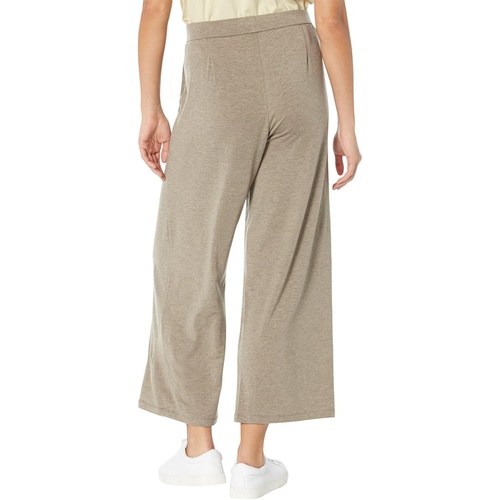  Eileen Fisher Wide Leg Cropped Pants in Melange Tencel Jersey