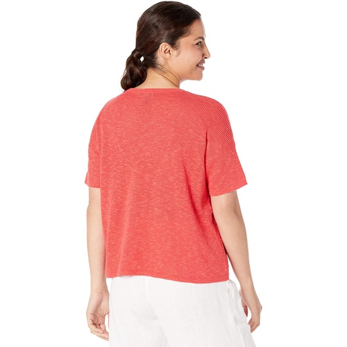  Eileen Fisher Jewel Neck Pullover