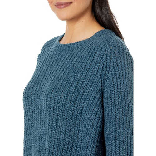  Eileen Fisher High Crew Neck Pullover Sweater in Peruvian Organic Cotton Crimp