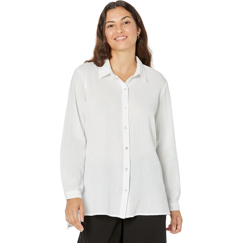  Eileen Fisher Classic Collar Easy Shirt