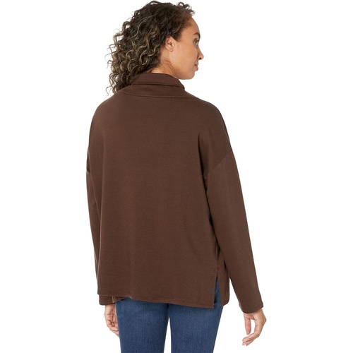  Eileen Fisher Funnel Neck Box Top