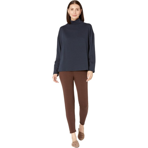  Eileen Fisher Funnel Neck Box Top