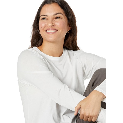  Eileen Fisher Round Neck Long Sleeve Tee