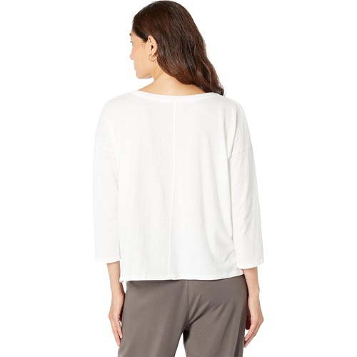  Eileen Fisher V-Neck Box Top