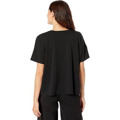  Eileen Fisher Bateau Neck Box Top