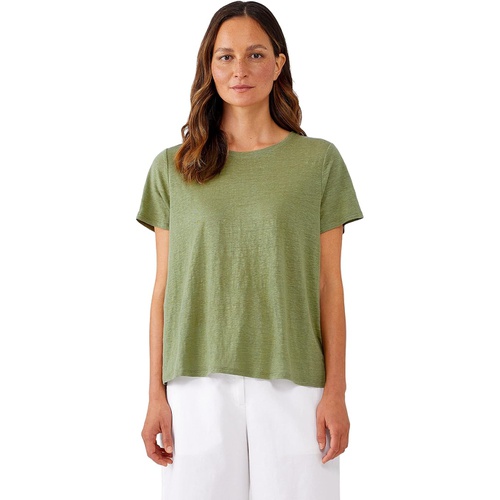  Eileen Fisher Crew Neck Short Sleeve Tee