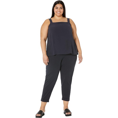  Eileen Fisher Slim Cropped Pants in Organic Pima Cotton Stretch Jersey