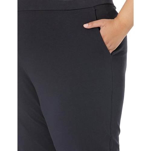 Eileen Fisher Slim Cropped Pants in Organic Pima Cotton Stretch Jersey