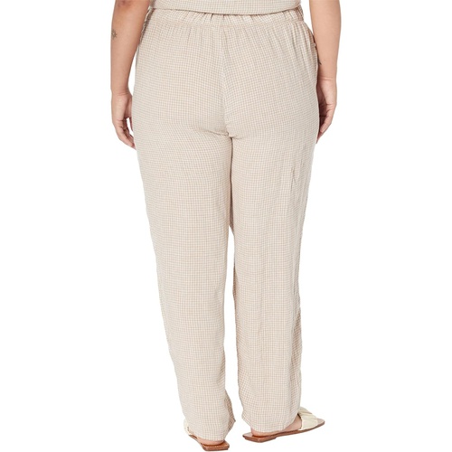  Eileen Fisher Tapered Ankle Pants in Puckered Organic Linen