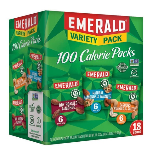  Emerald Nuts, 100 Calorie Variety Pack, 18 Count