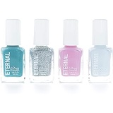 Eternal Unicorn in the Clouds Collection 4 Set Color Pieces: Long Lasting, Hardener and Bright Finish  0.46 Fluid Ounces