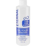 Eternal 100% Pure Acetone  Quick Professional Ultra-Powerful Nail Polish Remover for Natural, Gel, Acrylic, Shellac Nails and Dark Colored Paints (16 FL. OZ.)