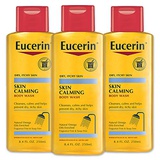 Eucerin Skin Calming Body Wash - Cleanses and Calms to Help Prevent Dry, Itchy Skin - 8.4 fl. oz. Bottle (Pack of 3)