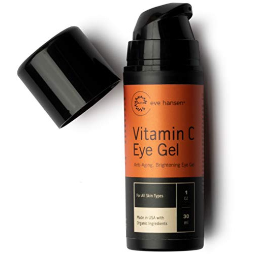  Eve Hansen Vitamin C Eye Gel - Reduce Age Spots, Dark Circles and Eye Puffiness With Our Vitamin C Eye Cream | Anti-Aging Wrinkle Filler, Eye Bags Treatment, and Dark Spot Correcto