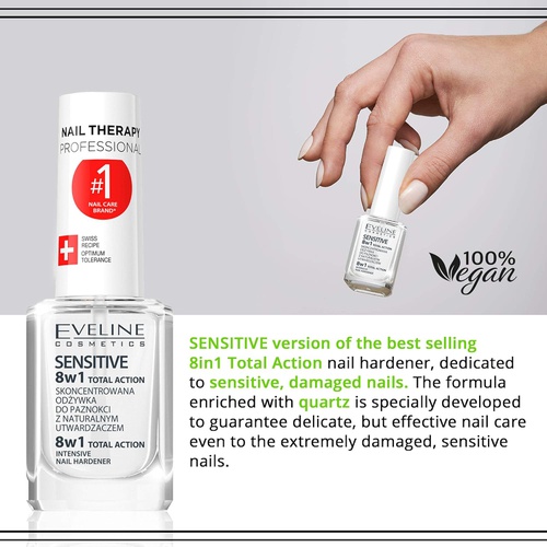  Eveline Cosmetics Total Action 8 in 1 Intensive Nail Treatment and Conditioner Sensitive