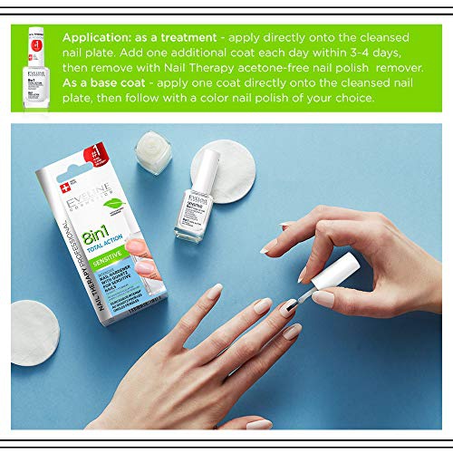 Eveline Cosmetics Total Action 8 in 1 Intensive Nail Treatment and Conditioner Sensitive