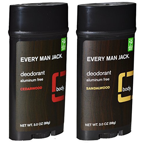  Every Man Jack Aluminum Free Deodorant Cedarwood and Sandalwood Pack of 2