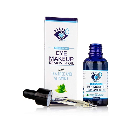  Eye Love Gentle, Waterproof Eye Makeup Remover - Moisturizing and Organic with Vitamin E and Tea Tree Oil to Support Dry, Itchy Eyelids and Irritated Eyes (1-Pack)