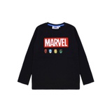 FABRIC FLAVOURS Marvel Chenille Logo LS Pique T-Shirt