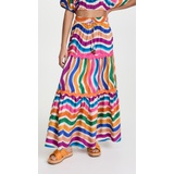 FARM Rio Dancing Stripes Maxi Skirt