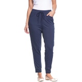 FDJ French Dressing Jeans Pull-On Sporty Trousers in Navy