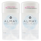 FF Almay Sensitive skin Clear Gel, Anti-Perspirant & Deodorant, Fragrance Free, 2.25-Ounce Stick (Pack of 2)