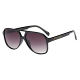 Fifth & Ninth Kingston Aviator 60mm Oval Sunglasses_BLACK/ BLACK