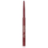 Flower Beauty Petal Pout Lip Liner - Smooth & Creamy Lip Liner with Pigment Rich Color, Prevents Feathering of Lip Color, Comes with Built-in Sharpener (Plum)