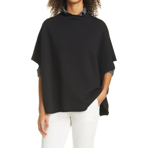  Frank & Eileen Cotton Fleece Capelet_BLACK