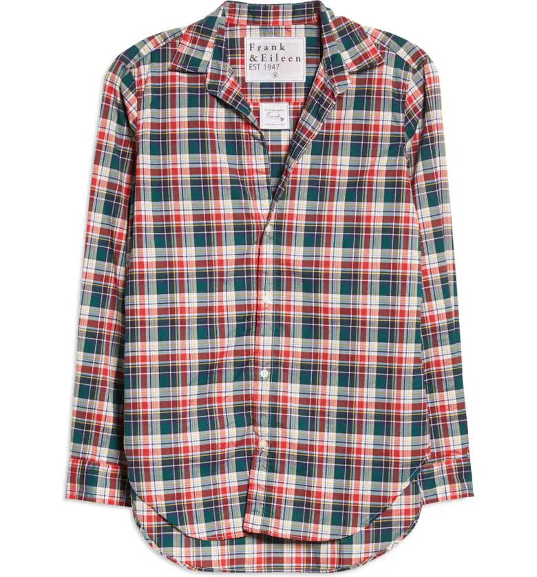  Frank & Eileen Frank Plaid Oxford Button-Up Shirt_GREEN PLAID