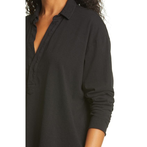  Frank & Eileen Heritage Jersey Popover Henley_BLACK