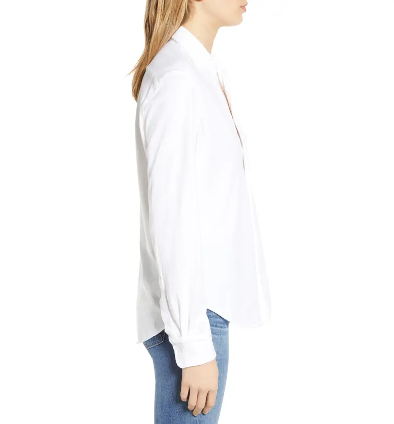  Frank & Eileen Tee Lab Knit Button Down Shirt_White