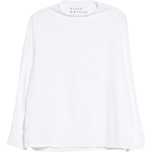  Frank & Eileen Funnel Neck T-Shirt_WHITE