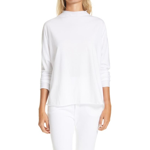  Frank & Eileen Funnel Neck T-Shirt_WHITE