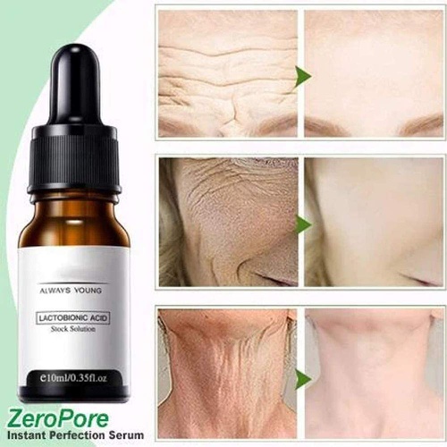  FUGJAOJO 3PCS Zero Pore Instant Perfection Face Serum,Poreless Skin Tightening Anti Aging Serum, Pore Skin Care Serum Essential Oil, Facial Essence to Improve Enlarged Pores - for All Skin