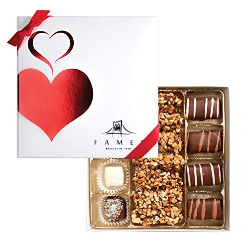  Fames Chocolates Gourmet Chocolate Gift Box - Great for Holiday, Happy Birthday, Everyone Loves Chocolates - Kosher, Dairy Free