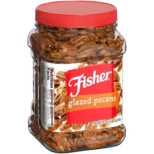  Fisher Nuts Fisher Snack Pecans, Glazed, 24 Ounce