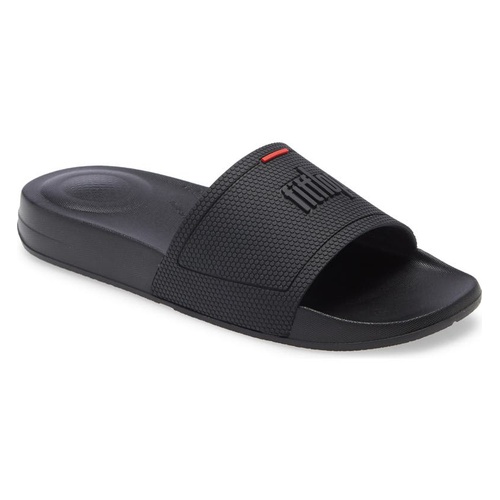 핏플랍 FitFlop iQUSHION Waterproof Slide Sandal_ALL BLACK