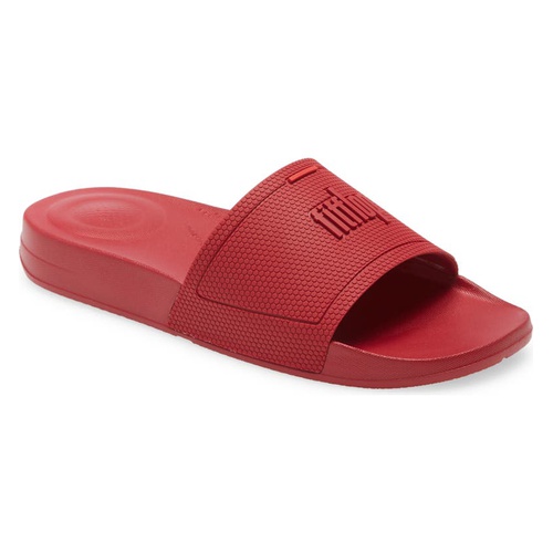 핏플랍 FitFlop iQUSHION Waterproof Slide Sandal_SCARLET RED