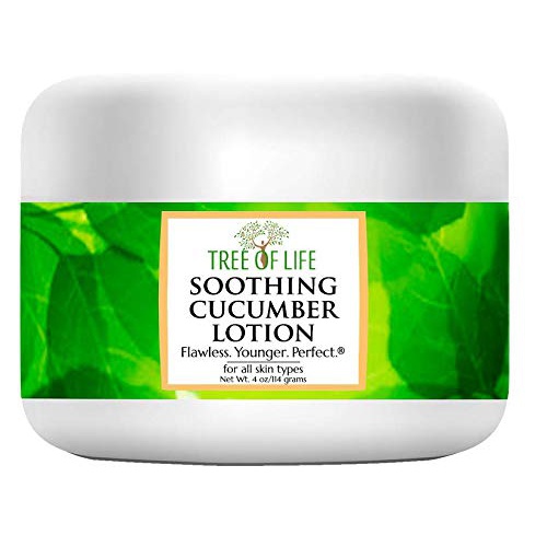  Flawless. Younger. Perfect. Cucumber Facial Lotion - Long-Term Moisturizer for Face and Skin with Infused Cucumber