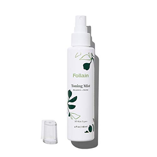  Follain Toning Mist: Balance + Prime  Rosewater, CoQ10, Chamomile  Antioxidant-rich hydrating mist  All Skin Types  Clean Beauty  4 fl oz