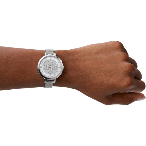 파슬 Fossil Womens Monroe Hybrid Smartwatch HR with Always-On Readout Display, Heart Rate, Activity Tracking, Smartphone Notifications, Message Previews