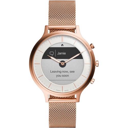 파슬 Fossil Womens Charter Hybrid Smartwatch HR with Always-On Readout Display, Heart Rate, Activity Tracking, Smartphone Notifications, Message Previews