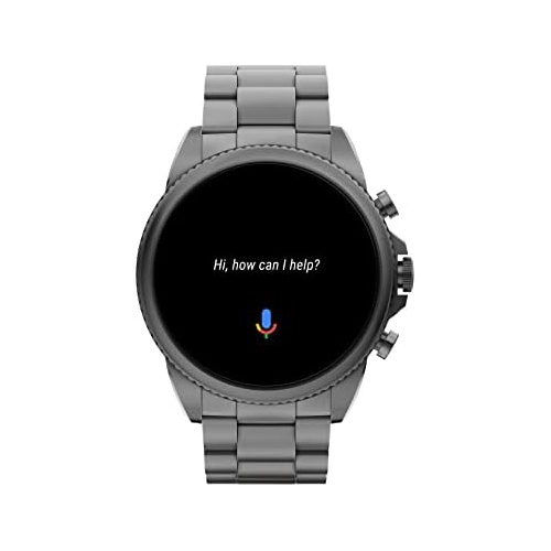 파슬 Fossil Mens Gen 6 Touchscreen Smartwatch with Speaker, Heart Rate, Blood Oxygen, GPS, Contactless Payments and Smartphone Notifications
